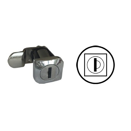 Cerradura buzon  cuadrado teide   cromada @ - Suinplas