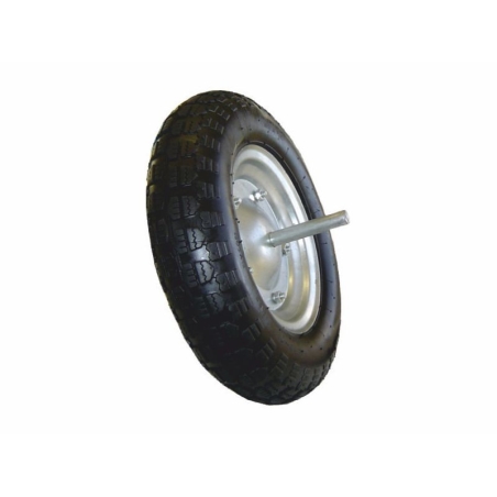 Rueda carretilla  neumatica  con eje - Suinplas