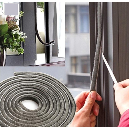Burlete flecos ventana adhesivo - Suinplas