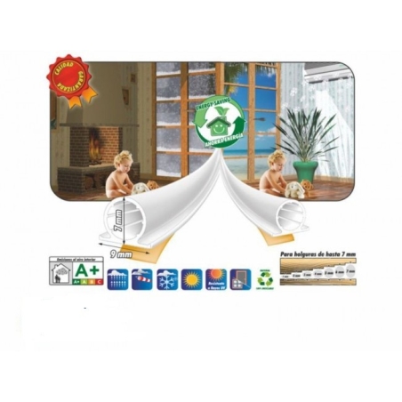 Burlete termoplastico 9mm marron 6m - Suinplas