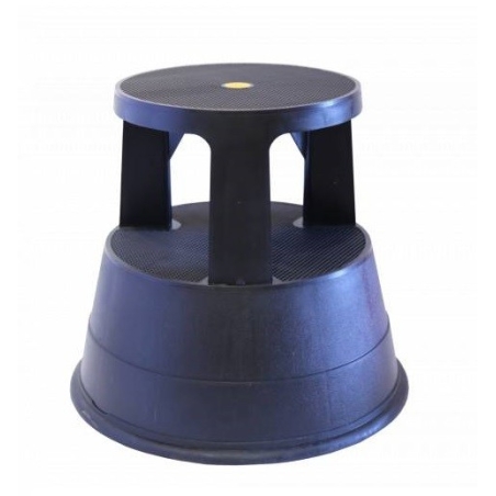 Taburete step giratorio negro - Suinplas