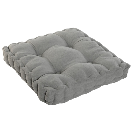 Cojin poliester 42x42x10 con asa gris - Suinplas
