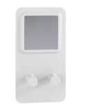 Soporte afeitar con esperjo ampio blanco - Suinplas