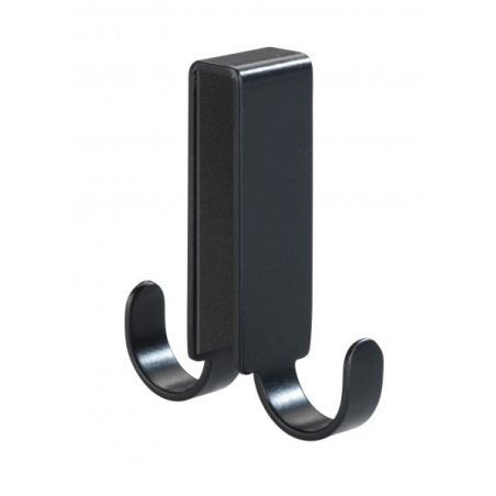 Percha mampara gancho doble vieste, negro - Suinplas