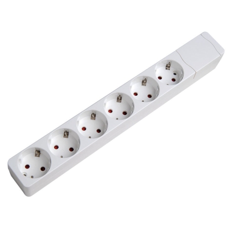 Base multiple 6 tomas sin cable - Suinplas