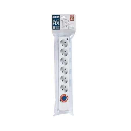 Base multifix 6 tomas con interruptor - Suinplas