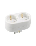 Adaptador schuko 2 tomas 16a frontales - Suinplas