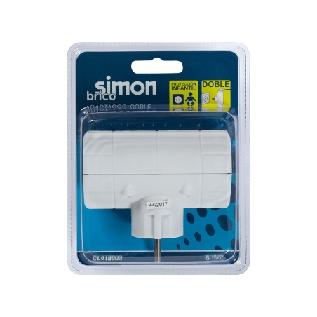 Adaptador doble  16a-250v con tt - Suinplas