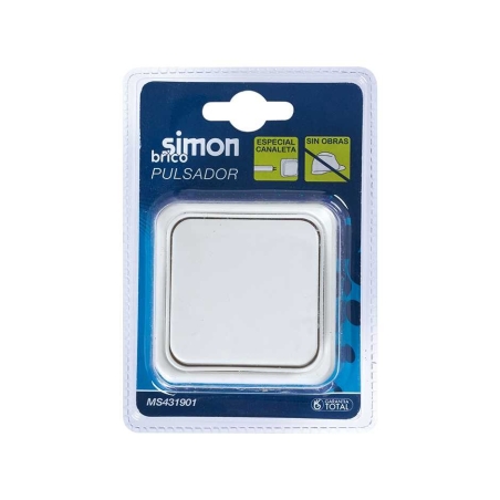 Pulsador timbre superficia   serie alfa blanco - Suinplas