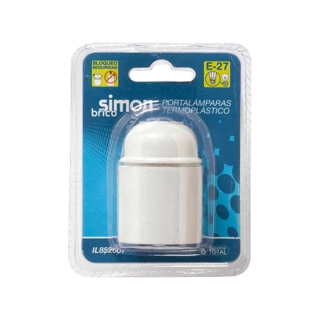 Portalamparas e-27 blanco - Suinplas