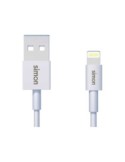 Cable cargador lighting iphone usb a blanco 1 metro - Sui...