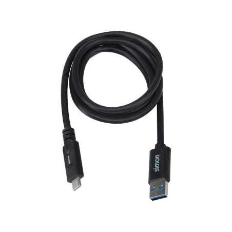 Cable adaptador usb 3.1 a usb c negro 1 metro - Suinplas