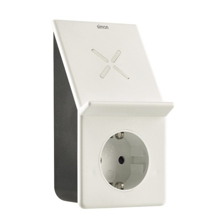 Adaptador usb a + carga inalambrica + 1 toma - Suinplas