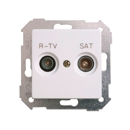 Toma r-tv+sat blanco s82  - Suinplas