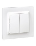 Conmutador doble blanco simon serie 10 - Suinplas