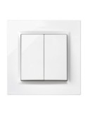 Conmutador doble blanco simon serie 10 - Suinplas