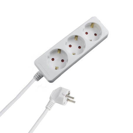 Base  multiple  3 tomas cable de  1,5m - Suinplas