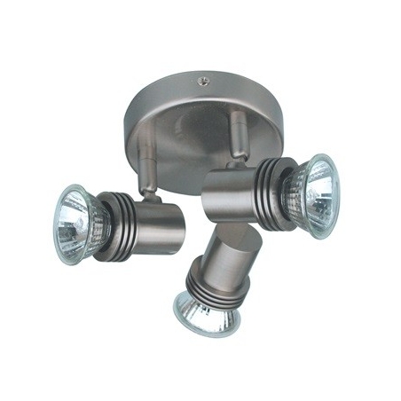 Plafon 3 focos lune 7 cromo mate - Suinplas