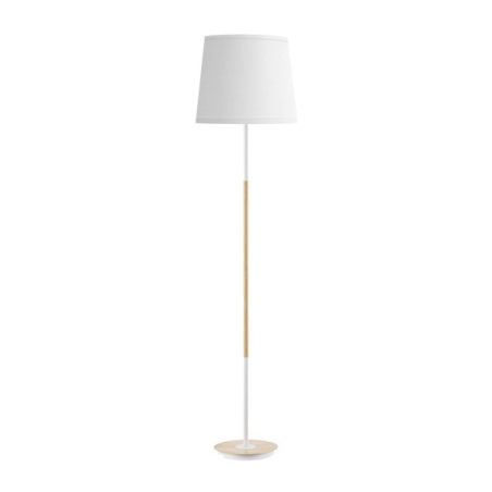 Lampara pie alondra haya y blanco 168 cm - Suinplas