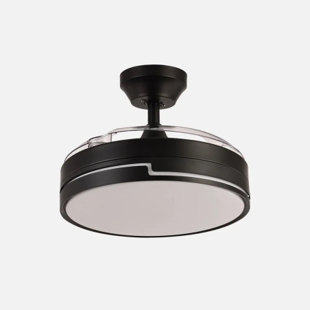 VENTILADOR TECHO ASPAS PLEGABLES OLIMPIA NEGRO