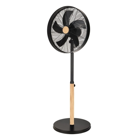 Ventilador de pie falcon negro / haya  50w - Suinplas