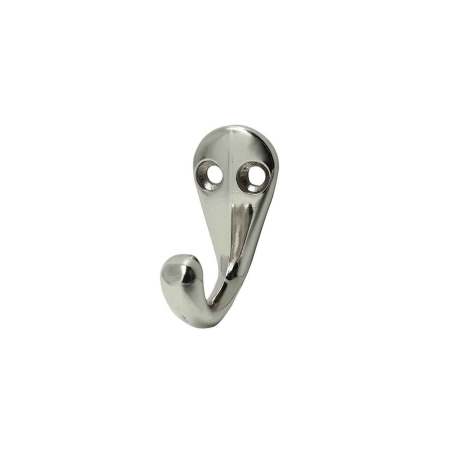 Percha colgador  simple aluminio 40x34mm niquel - Suinplas