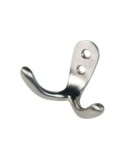 Percha colgador doble aluminio 50x47mm niquel - Suinplas
