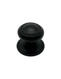 Percha colgador doble aluminio 50x47mm negro - Suinplas