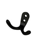 Percha colgador doble aluminio 50x47mm negro - Suinplas