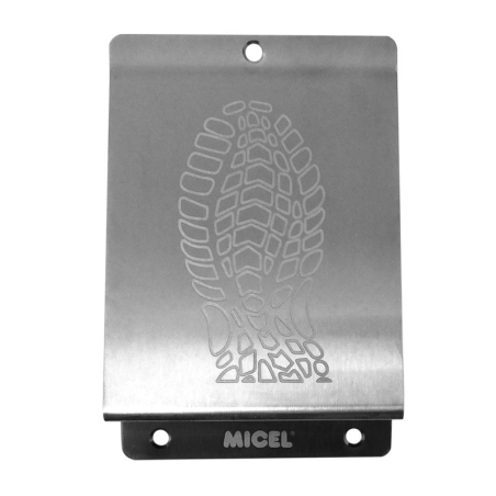 Placa pisa puerta dorado pulido 148x98mm - Suinplas