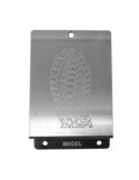 Placa pisa puerta inox 148x98mm - Suinplas