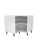 "Mueble kit cocina blanco esquinero ""l"" bajo de 70x93x93..."