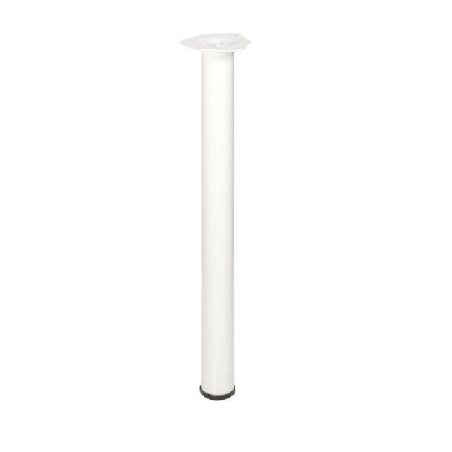 Pata regulable redonda blanca 70-73 cm - Suinplas