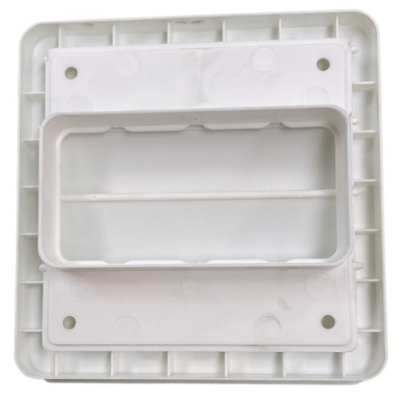 Ventanilla salida humos para tubos  rectangular - Suinplas