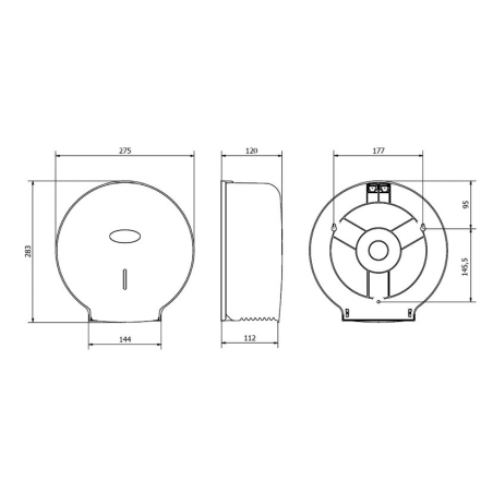 Portarollos wc abs blanco mediano jofel - Suinplas