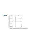 Cubo contenedor sanitario femenino con pedal - Suinplas