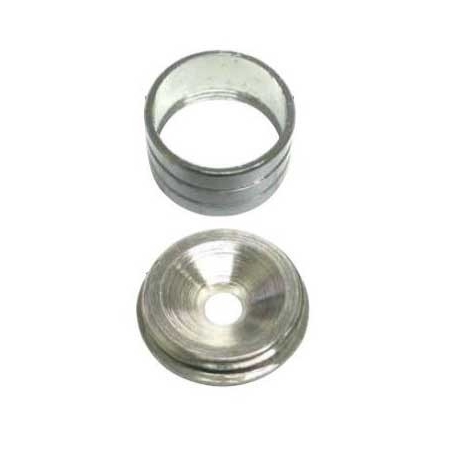 Casquillo lateral redondo para barra de 16mm bl 2ud - Sui...