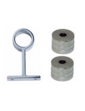 Casquillos laterles + soporte central 16mm - Suinplas