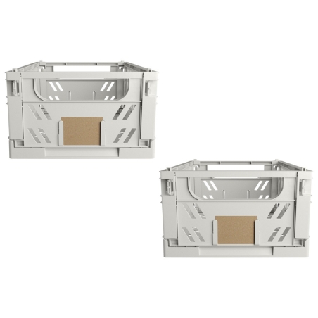 Set de 2 cajas plegables - Suinplas