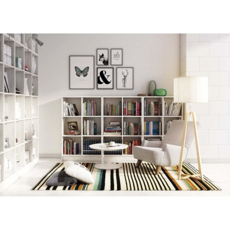 Estanteria modular 5 cubos dinamic  sin barnizar - Suinplas