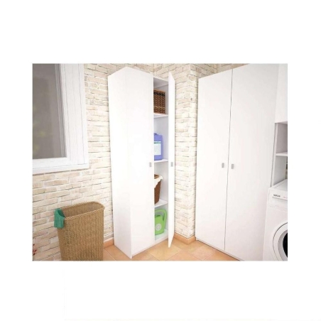 Armario multiusos 2 puertas blanco ref. k8003 - Suinplas