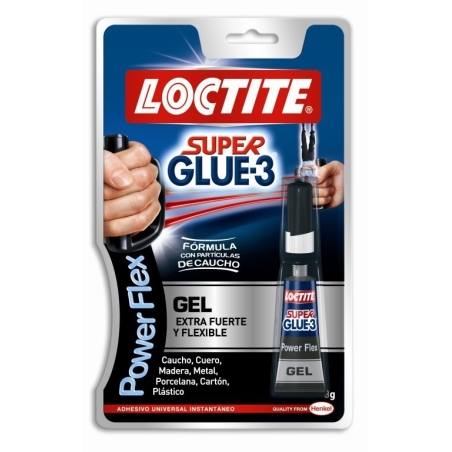 Pegamento adhesivo super glue-3 power gel extra fuerte 3...