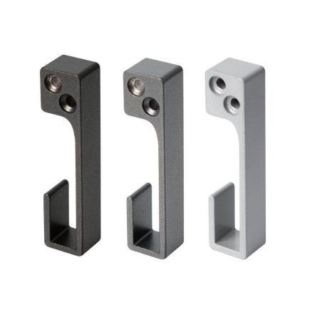 Soporte lateral barra armario recta gris  antracita 2und...