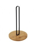 Portarrollo de cocina bambu y metal - Suinplas