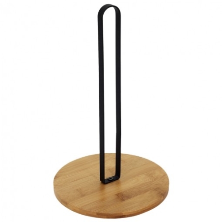 Portarrollo de cocina bambu y metal - Suinplas
