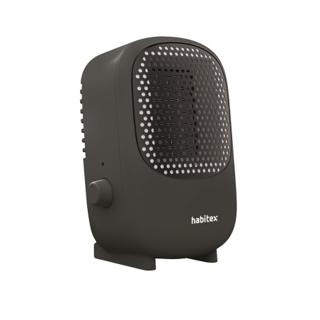Mini calefactor cerámico HABITEX HQ703 de 500 W. Compacto, silencioso y de bajo consumo.