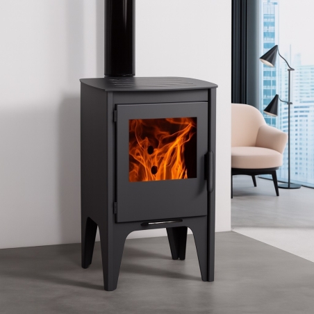 Estufa de leña frankfurt eco design - Suinplas