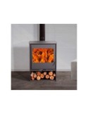 Estufa de leña milano titanium eco design - Suinplas