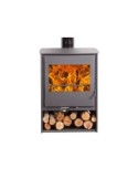 Estufa de leña milano titanium eco design - Suinplas