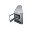 Estufa de leña rinconera mod. r7 eco design - Suinplas